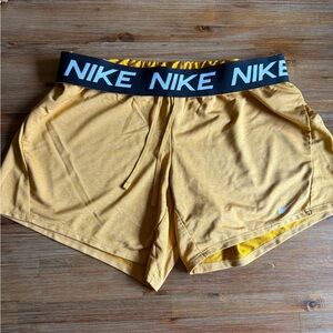 Nike Dri-FIT Mustard Yellow Shorts